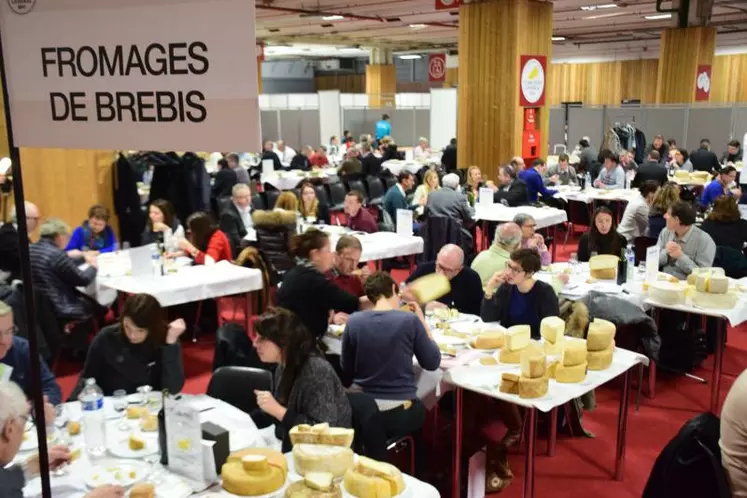 Les jurés ont dégusté les fromages et produits laitiers du Concours général agricole le lundi 29 février 2016.