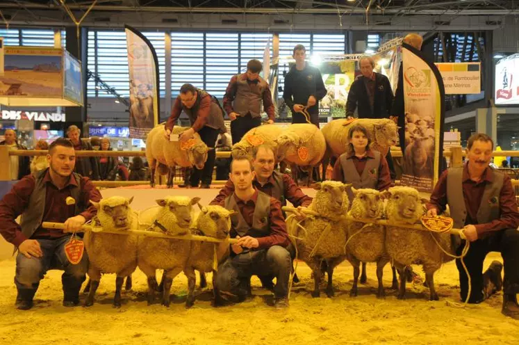 Le podium du concours Mouton vendéen