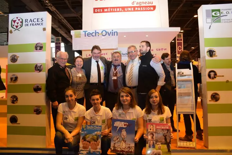 Les organisateurs de Tech-Ovin au Salon de l'agriculture