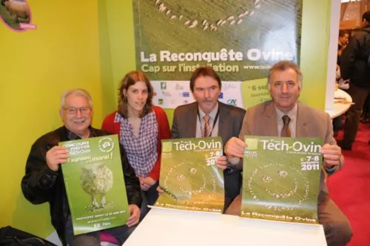 Jean Joly, Julia Beaudoin, Claude Souchaud et Serge Préveraud, tout sourire !