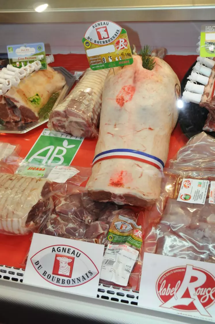 La viande ovine Bio a été distribuée à 27% en boucherie. © L. Geffroy