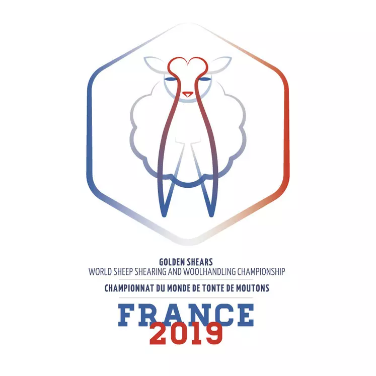 Ce logo représente le projet de la France pour l'accueil du mondial de tonte 2019 © A. Villette