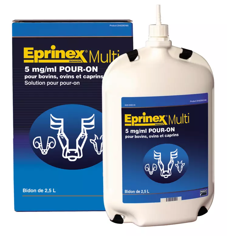 L'Eprinex Multi sera diponible à partir de 2017 en quatre format : 250 ml, 1 l, 2,5 l ou 5 l. © Merial