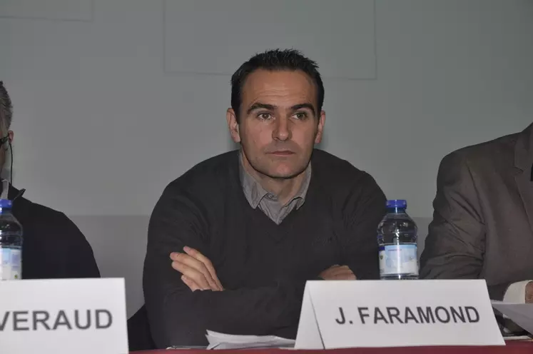 Jérôme Faramond, président de l’Association des producteurs de lait de brebis de l’aire Roquefort (APLBR), qui succède à la FRSeb © B. Griffoul
