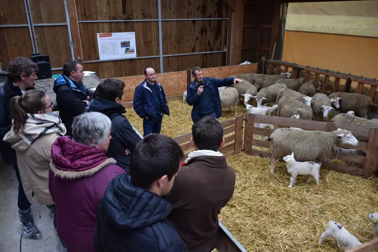 Les JTO se sont terminés par la visite de la ferme expérimentale ovine Ciirpo du Mourier.  © D. Hardy