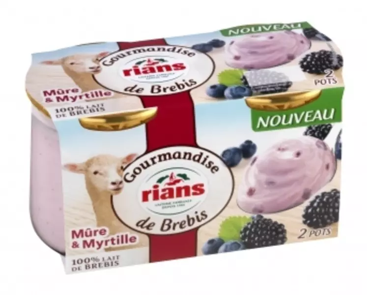 Rians a sorti une gamme de Gourmandises de brebis en format généreux de 150 grammes nature, à la mûre et à la myrtille ou à la châtaigne. © DR