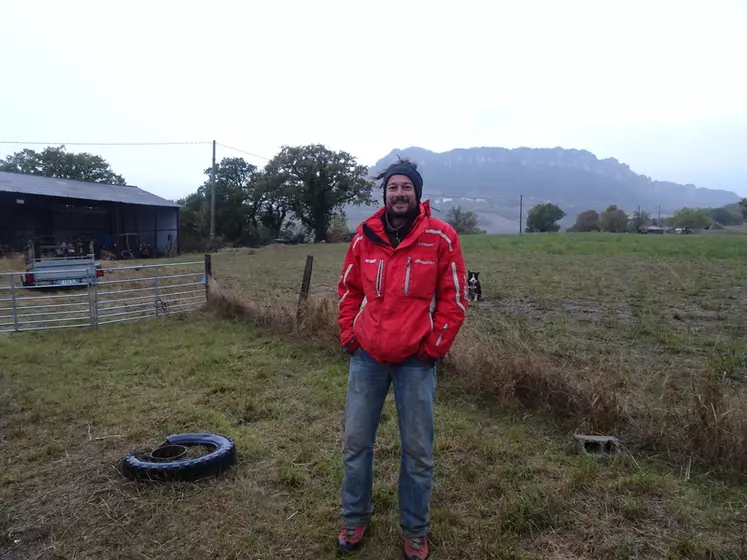 Nicolas Peccoz à Gigors-et-Lozeron, dans la Drôme © A. Tournier