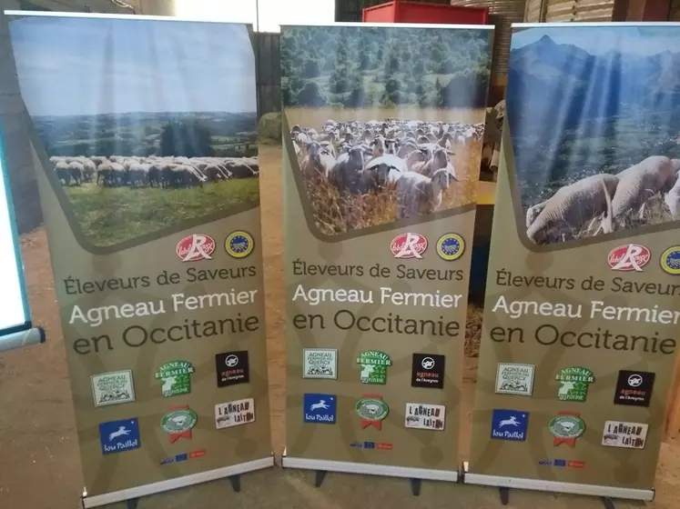 Oviqual a investi dans des roll-up pour présenter la diversité des territoires d’Occitanie lors des manifestations, évènements et animations de points de vente. © Oviqual