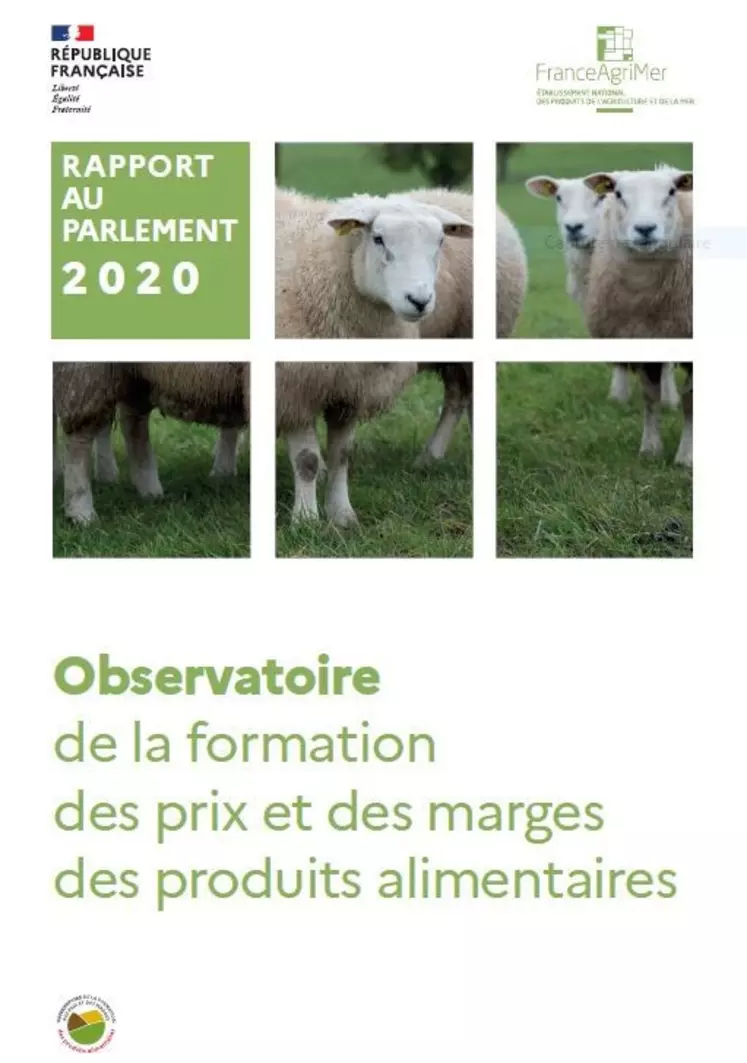 Le rapport détaille en 448 pages la formation des prix de plusieurs denrées alimentaires. © FranceAgriMer