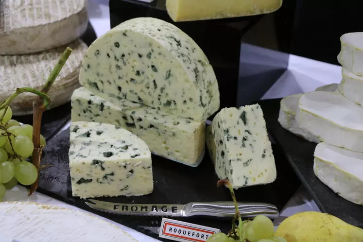 Avec environ 20% des fabrications exportées, le Roquefort est un fromage toujours très exporté. L’Espagne absorbe plus du quart des 3 700 tonnes exportés, suivi de la Belgique, de l’Allemagne et du Royaume-uni.  © D. Hardy