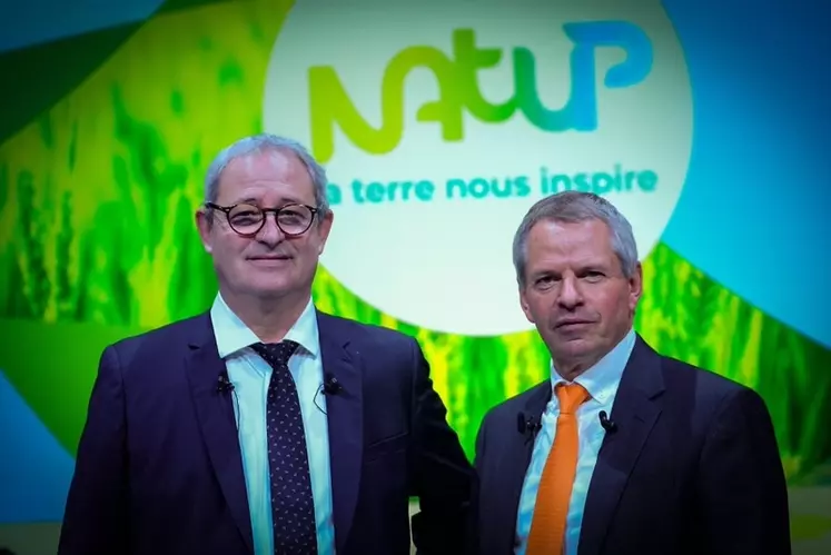 Jean-Charles Deschamps président de NatUp à droite et Patrick Aps directeur général à gauche, font le point sur l'année 2021.