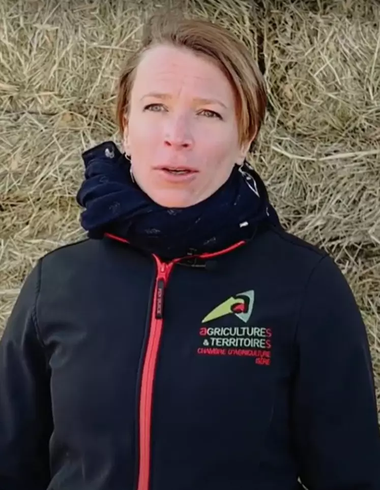 Amandine Roux, chambre d'agriculture de l'Isère : « Les prairies ont un rôle environnemental et économique dans les exploitations de ruminants. Il est primordial de ...