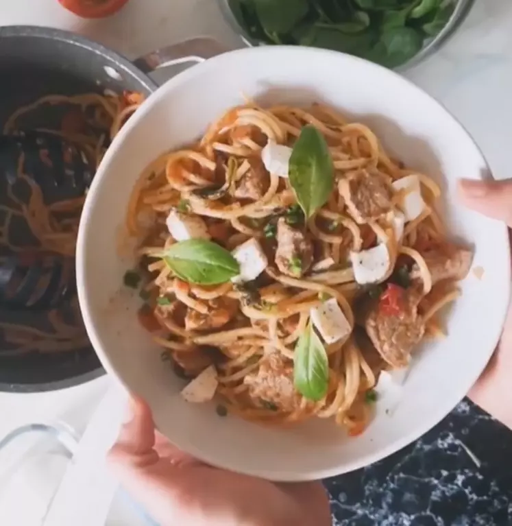 One pot pasta à l'agneau de The Daily Saby