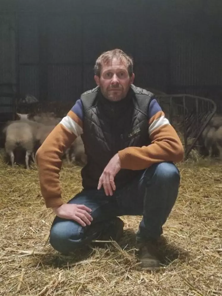 Jérôme Piton, éleveur d’ovins allaitants à Chaudron-en-Mauges (Maine-et-Loire)