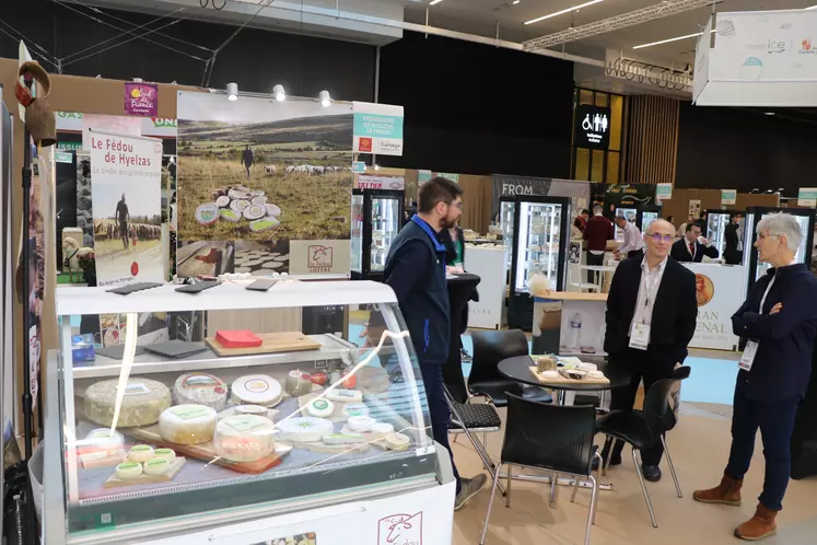 Fromager au salon du fromage et des produits laitiers, à Paris.