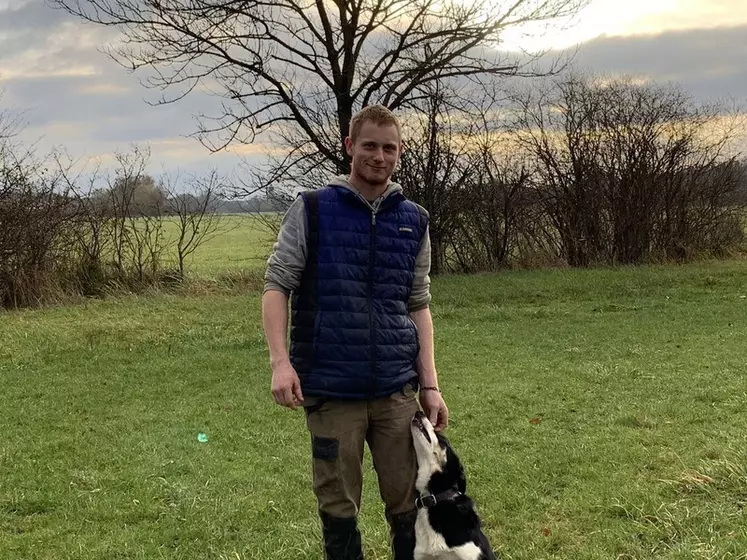 Pierre Stoffel avec son chien