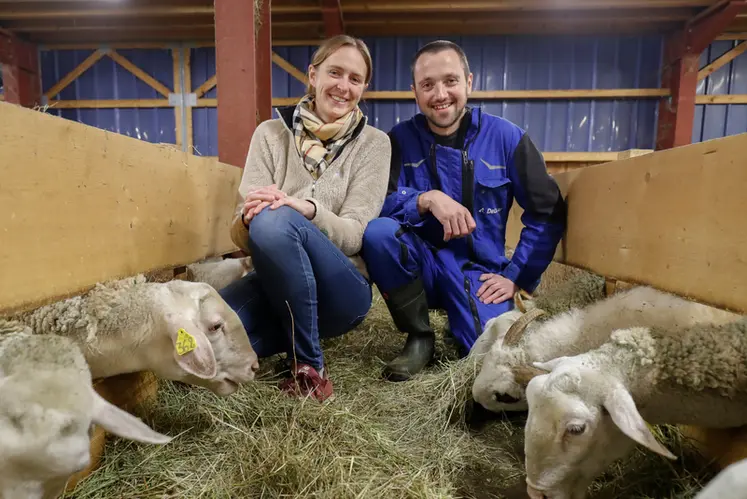<em class="placeholder">Amélina Mattel et Nicolas Rechon-Reguet du Gaec Bergerie des 2 Savoie</em>