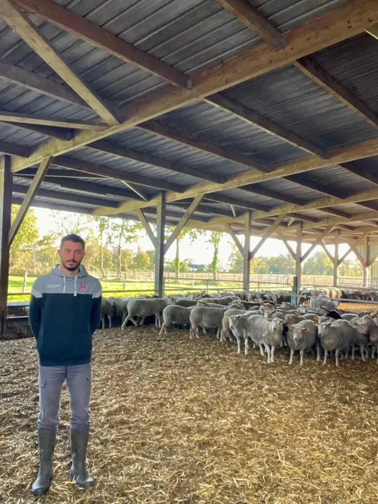 <em class="placeholder">Lilian Fremon dans sa bergerie</em>