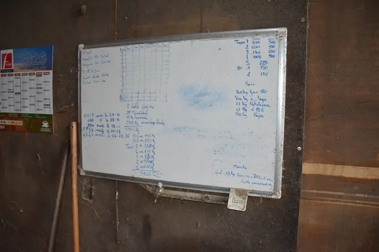 <em class="placeholder">Tableau blanc dans une bergerie.</em>