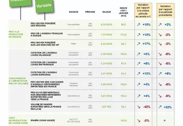 Indicateurs des prix de marchés de la filière ovine de juillet 2020