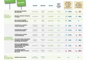 Indicateur de prix des marchés de la filière ovine Février 2020