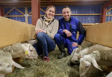 <em class="placeholder">Amélina Mattel et Nicolas Rechon-Reguet du Gaec Bergerie des 2 Savoie</em>