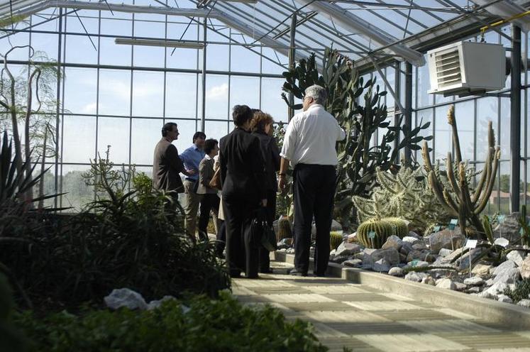 Les laboratoires Pierre Fabre avait convié la chambre d'agriculture du Tarn à une visite du conservatoire botanique à Soual.