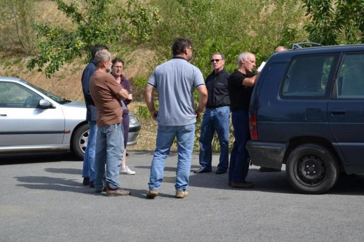 1ères discussions sur la répartitions des parcelles