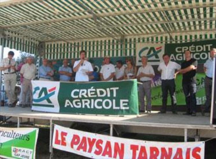 La remise des prix du concours de labours de cette édition 2009 de "Terre en fête"