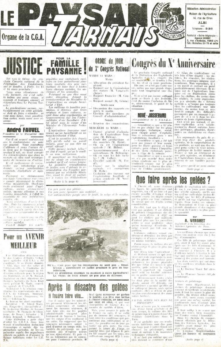 1955, le journal devient bi-mensuel.