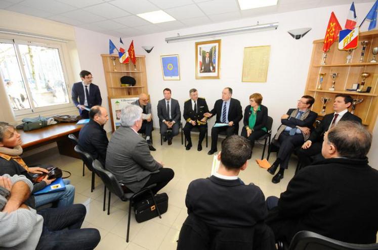 Le ministre a longuement échangé avec le président de la Chambre d’agriculture du Tarn Jean-Claude Huc, et les représentants syndicaux de la profession