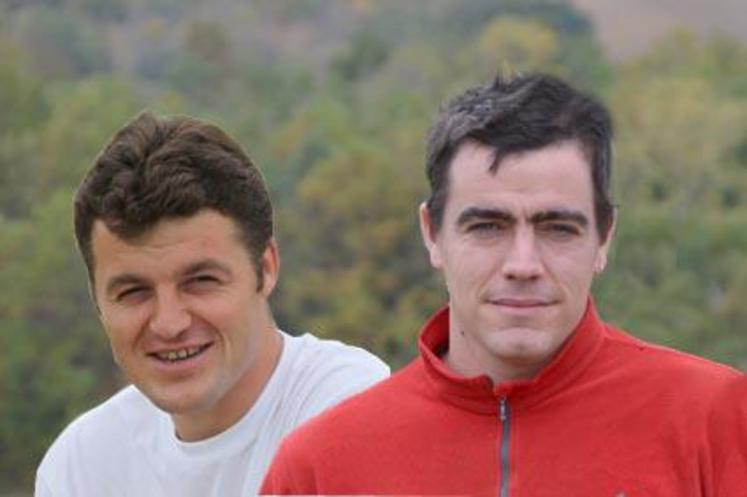 De gauche à droite, Damien Delsuc et Alexandre Boulous, producteurs de grandes cultures dans le Tarn