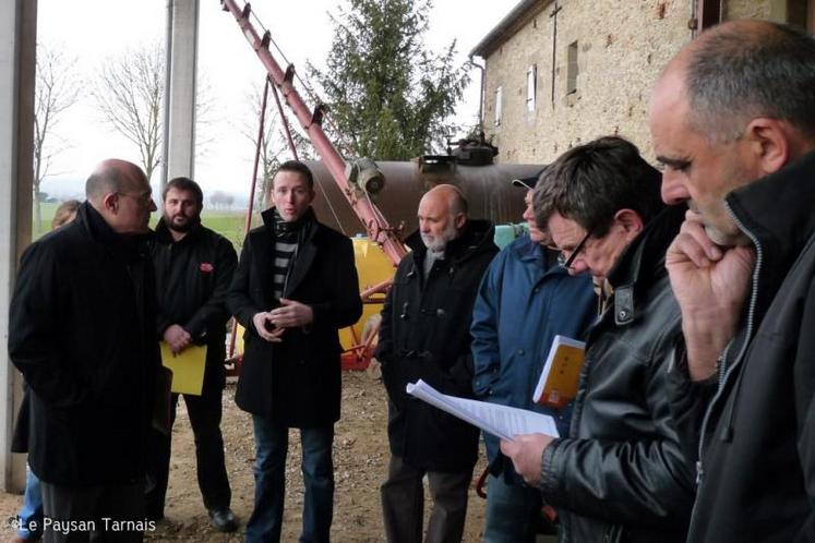 Le préfet a démarré par la ferme de J. Semenou, à Maurens-Scopont