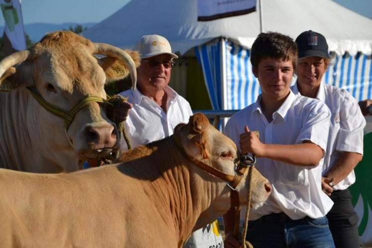 Concours régional Blonde d'Aquitaine - portraits d'éleveurs