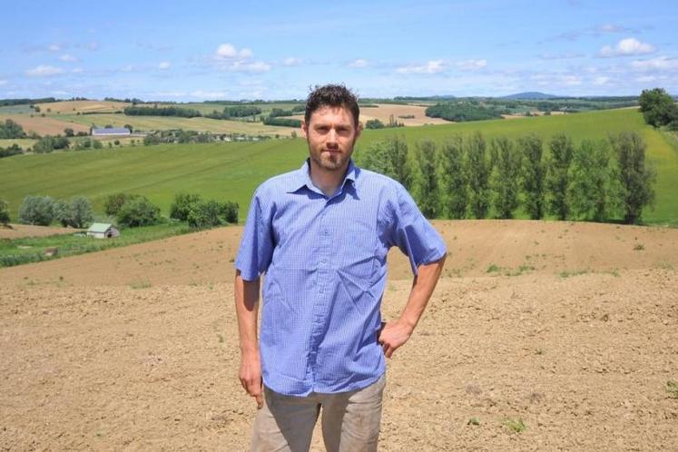 Pierre-Antoine Gibert s’est installé fin 2012 sur l’exploitation familiale à Montgaillard après un parcours atypique.