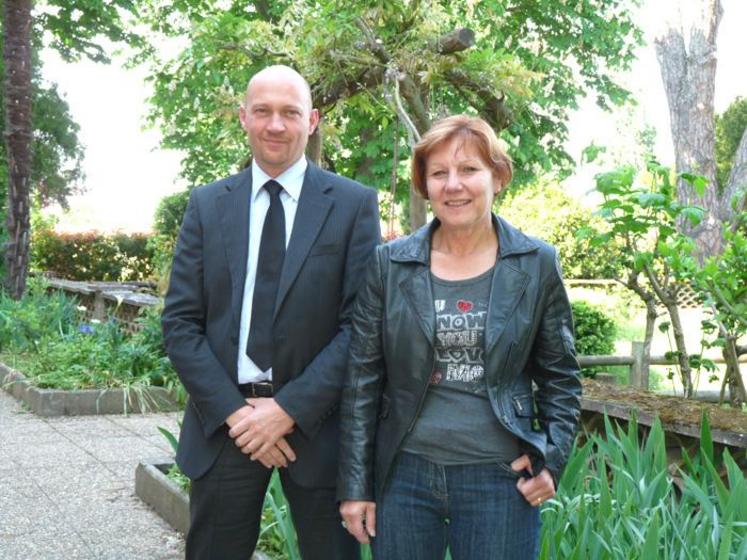 Joël Godier et Nicole Sanchez, respectivement directeur et présidente de la MFR de Bel Aspect.