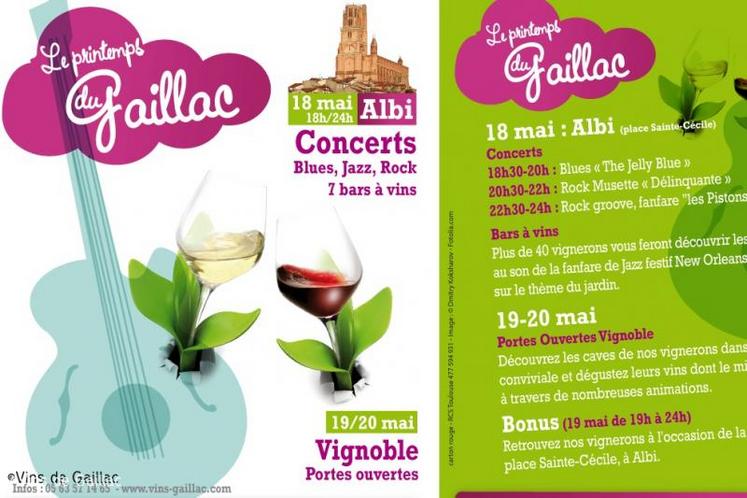 Gaillac, le vignoble aux 7 vins, célèbre le printemps du 18 au 20 mai.