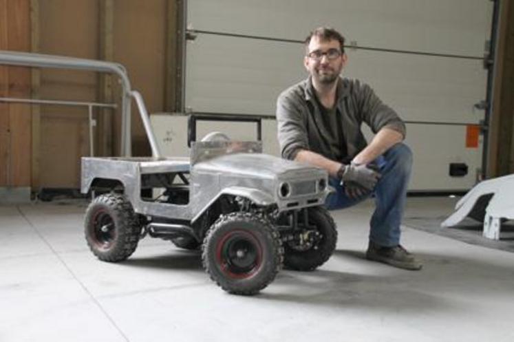 Prochain défi pour Fabien Ouachée de l’entreprise Teseven : fabriquer et vendre des miniatures de son 4x4 favori.