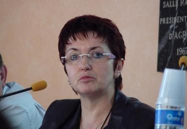 Christiane Lambert, en 2011, lors de la l'AG de la FDSEA du Tarn à Albi