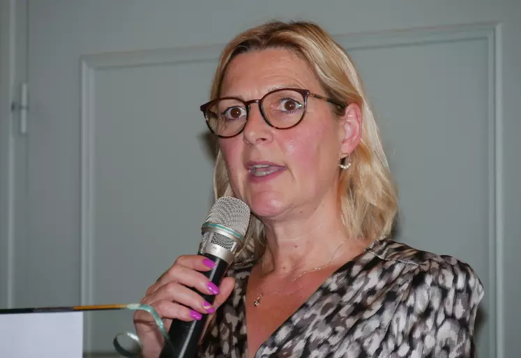 Carole Joliff, présidente du CRP Bretagne. «Derrière l'arrêt d'élevages bretons, c'est tout un tissu économique local qui est en jeu!» 