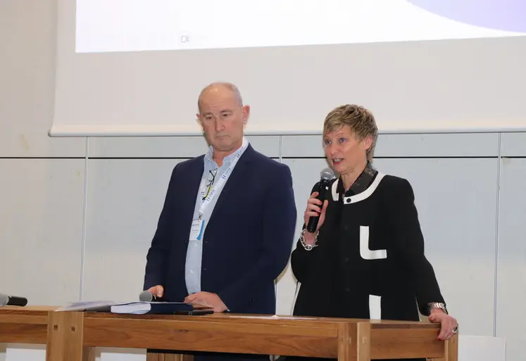 <em class="placeholder">Michel Bloc&#039;h, président de l&#039;UGPVB, avec Mathilde Roux, la nouvelle directrice de l&#039;Union. &quot;Le collectif est notre force, la structuration de nos filières autour des ...</em>