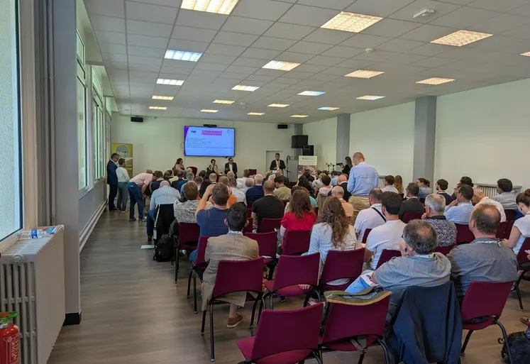 <em class="placeholder">En assemblée générale à Angers, la FNP a dénoncé , en présence de la ministre de l&#039;agriculture, Annie Genevard, les distorsions de concurrence qui risque de faire ...</em>