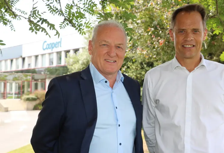 <em class="placeholder">Bernard Rouxel, président de Cooperl et Emmanuel Commault, directeur</em>