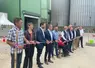 Les dirigeants d'Oxyane ont inauguré l'usine de trituration de soja de la Côte-Saint-André le 7 juin 2024.