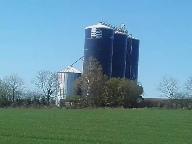 Laurent Ferchal a récemment investi dans des silos tour et dans des cellules ventilées pour stocker l’intégralité de ses besoins en céréales à la récolte. © C; Calvar