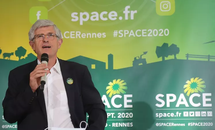 Marcel Denieul, président du Space. « Nous sommes en train de changer de logiciel. » © P. Le Douarin