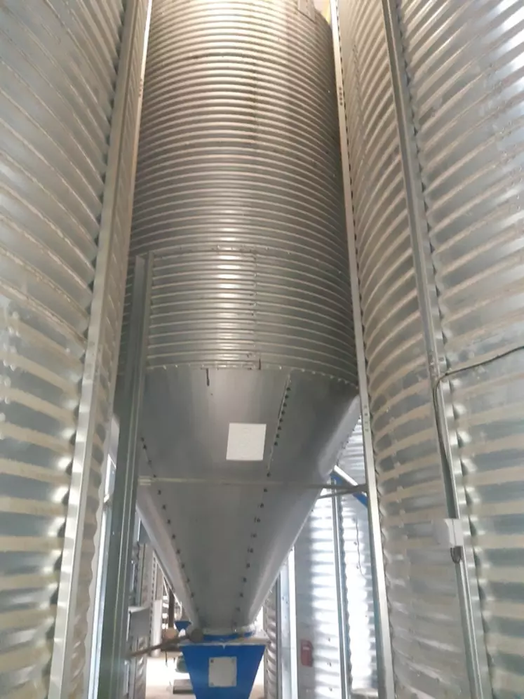 La fabrique dispose de onze cellules de 50 tonnes, et de deux cellules de 14 tonnes, en complément de celles utilisées pour le blé et l'orge.