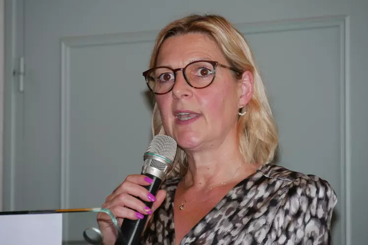 Carole Joliff, présidente du CRP Bretagne. «Derrière l'arrêt d'élevages bretons, c'est tout un tissu économique local qui est en jeu!» 