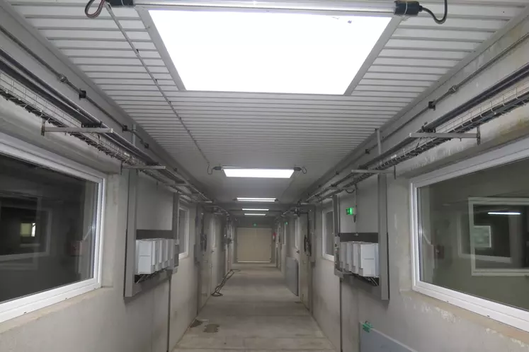 Les puits de lumière fournissent un éclairage intense dans les salles ou les couloirs, au moins identique à un bon éclairage LED.