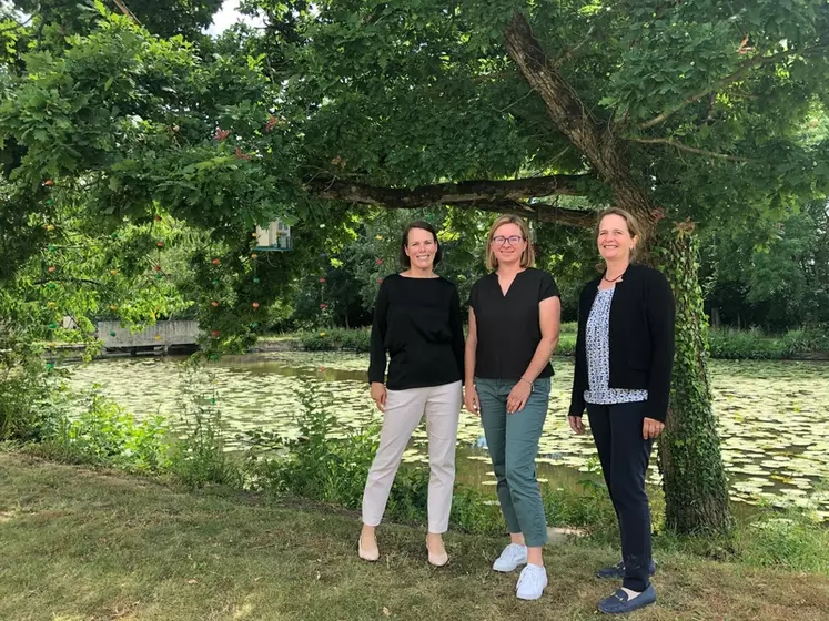 (de gauche à droite sur la photo): Julia Stadler de l’université de Munich, Agnès Jardin de Ceva France et Kathrin Jaschinski de Ceva Europe sont intervenues lors du ...